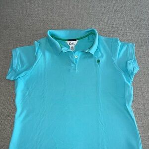 Lilly Pulitzer Women’s Aqua Polo Shirt